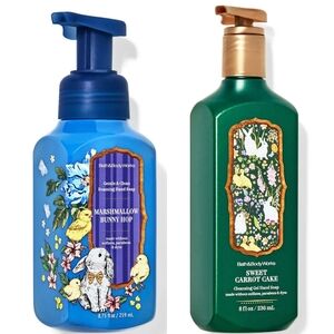 Bath & Body Works Floral Cute Easter Bunny Hand Soap Set of 2 NEW
